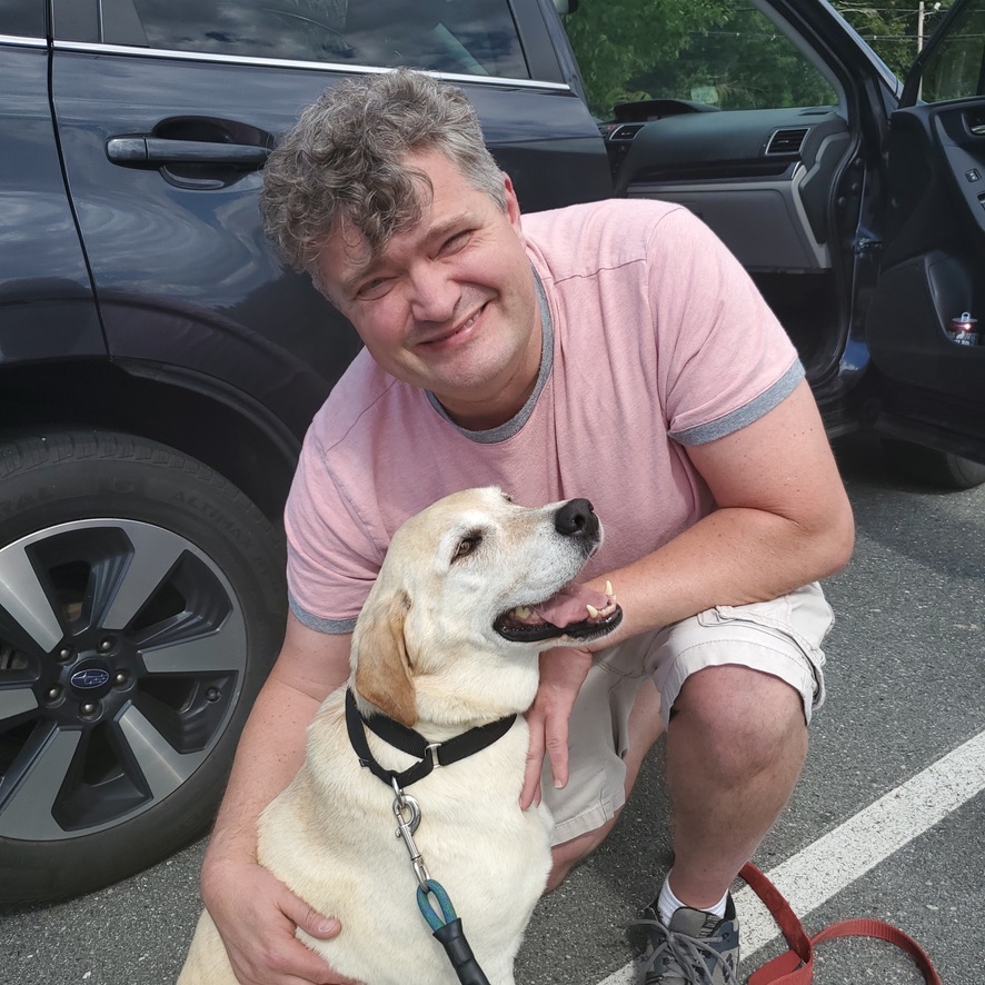 Kenneth Paul Fajans and his dog Buddy